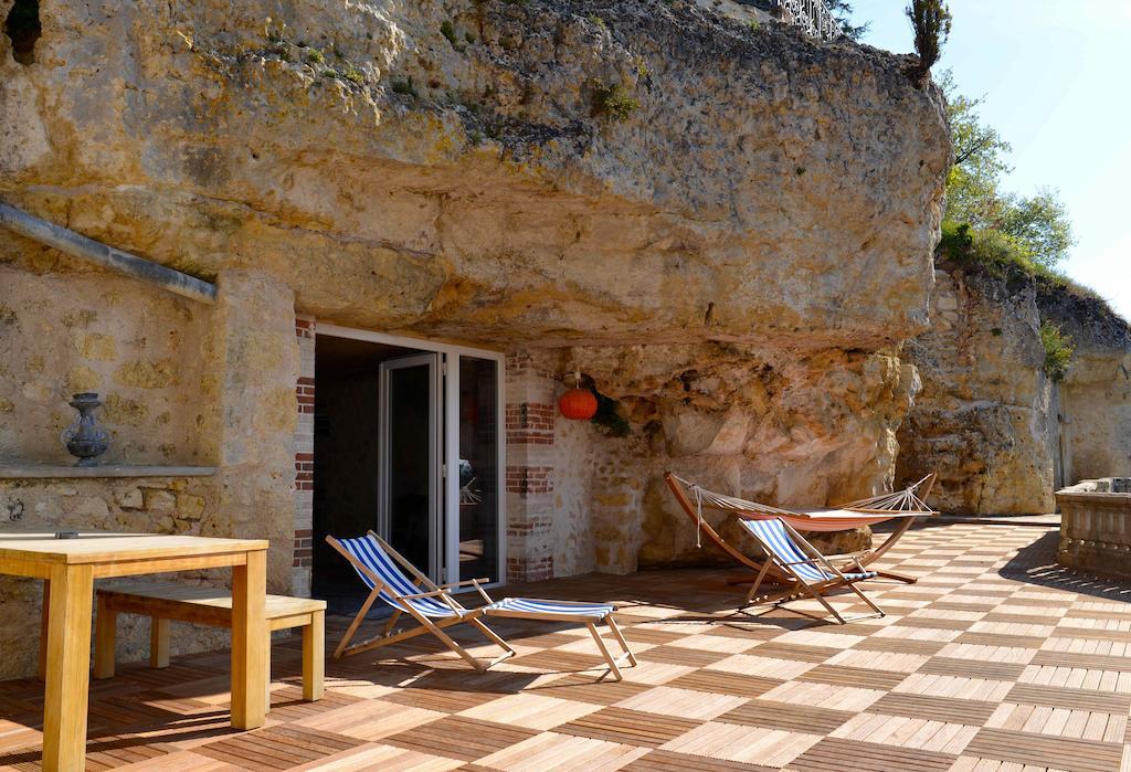 Gites Troglodytes Du Chateau De L'Etoile Vernou-sur-Brenne Dış mekan fotoğraf